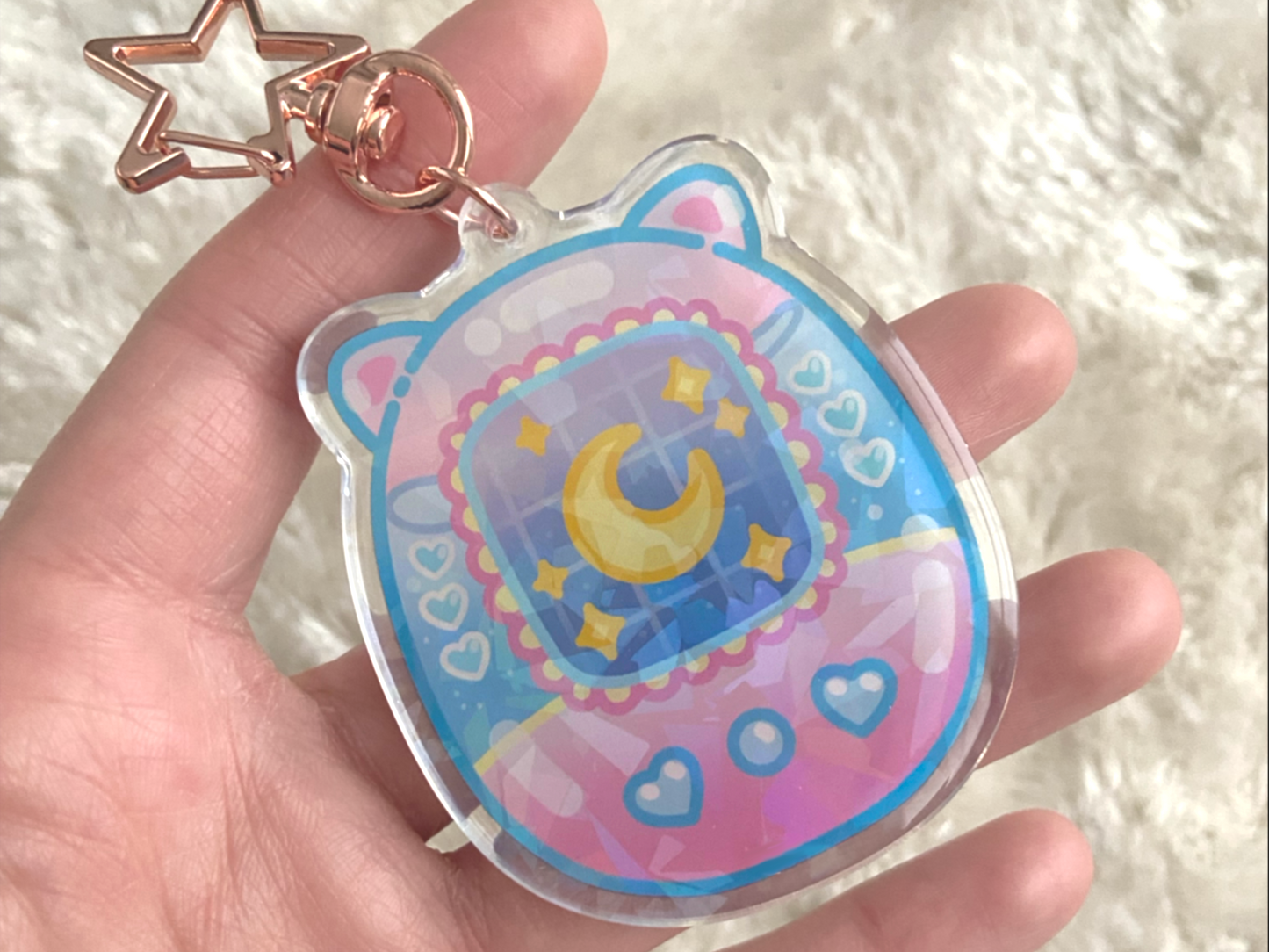 CAT TAMAGOTCHI KEYCHAIN