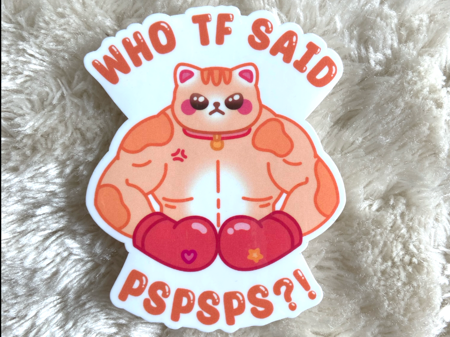 BUFF CAT STICKER