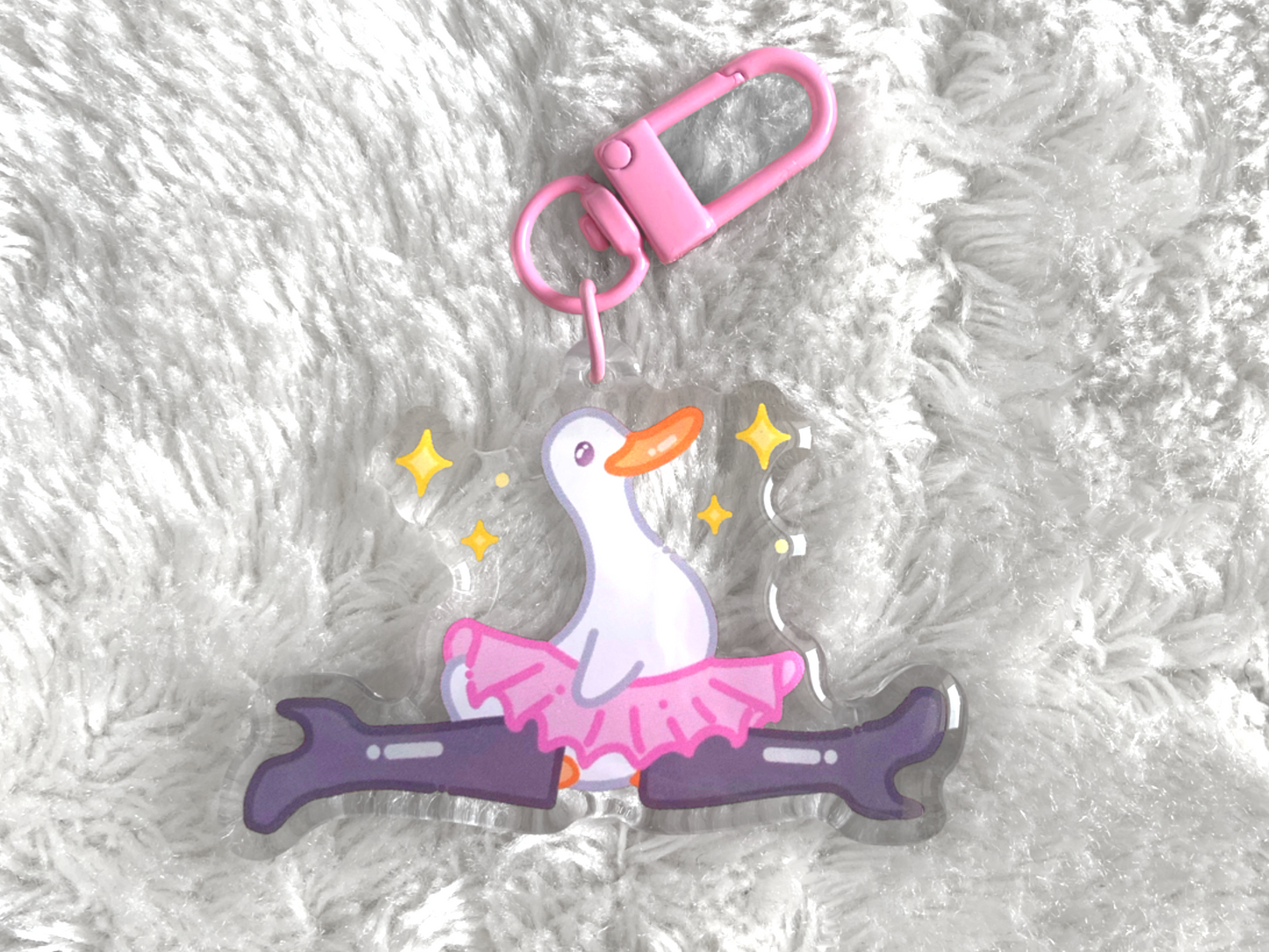 SASSY DUCK KEYCHAIN