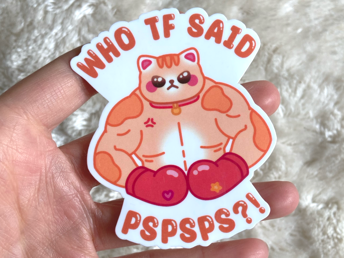 BUFF CAT STICKER