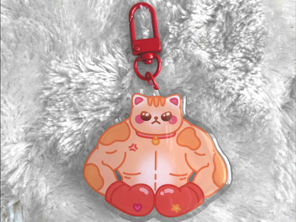 BUFF CAT KEYCHAIN