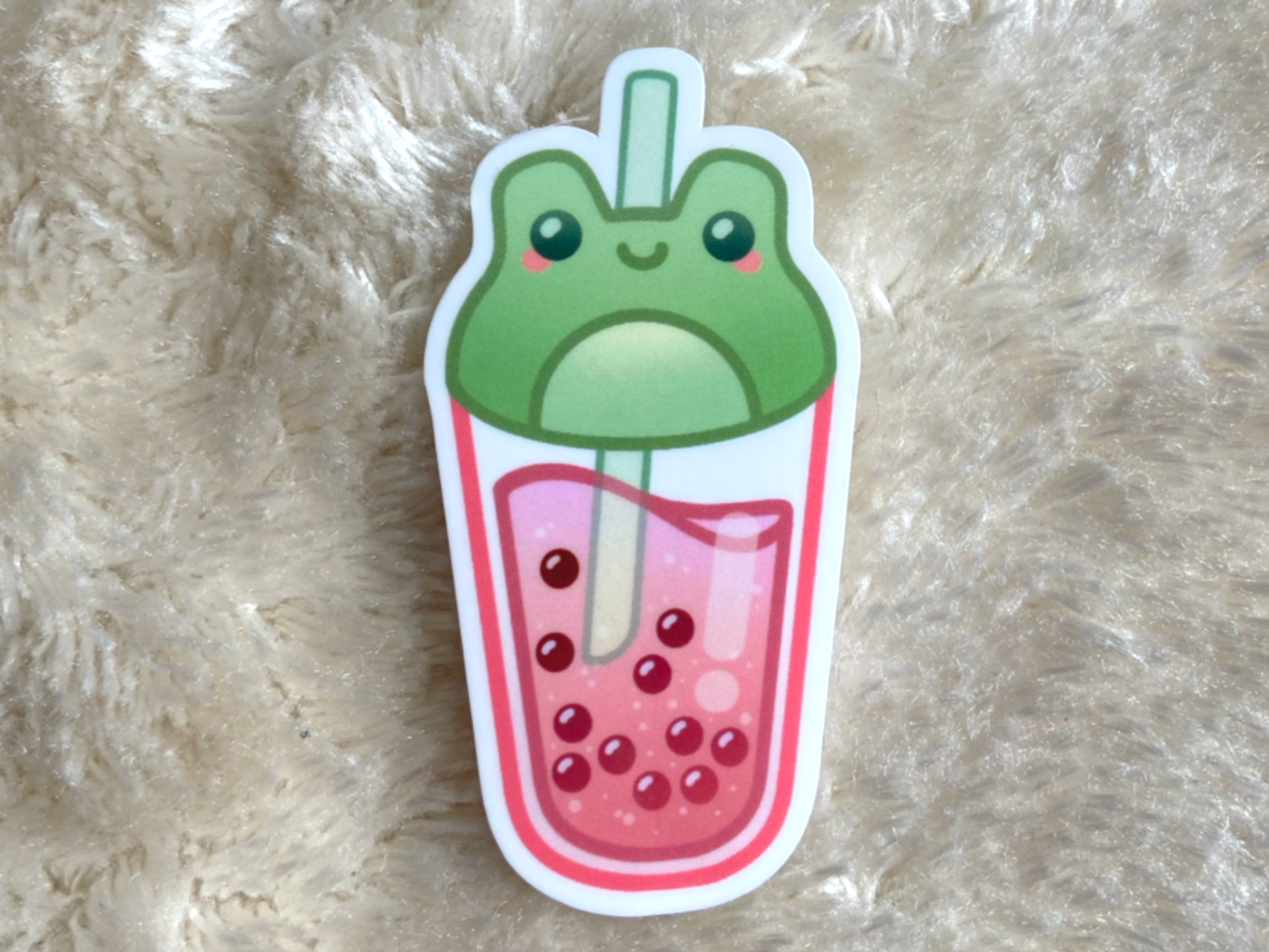 FROSCH BUBBLE TEE AUFKLEBER