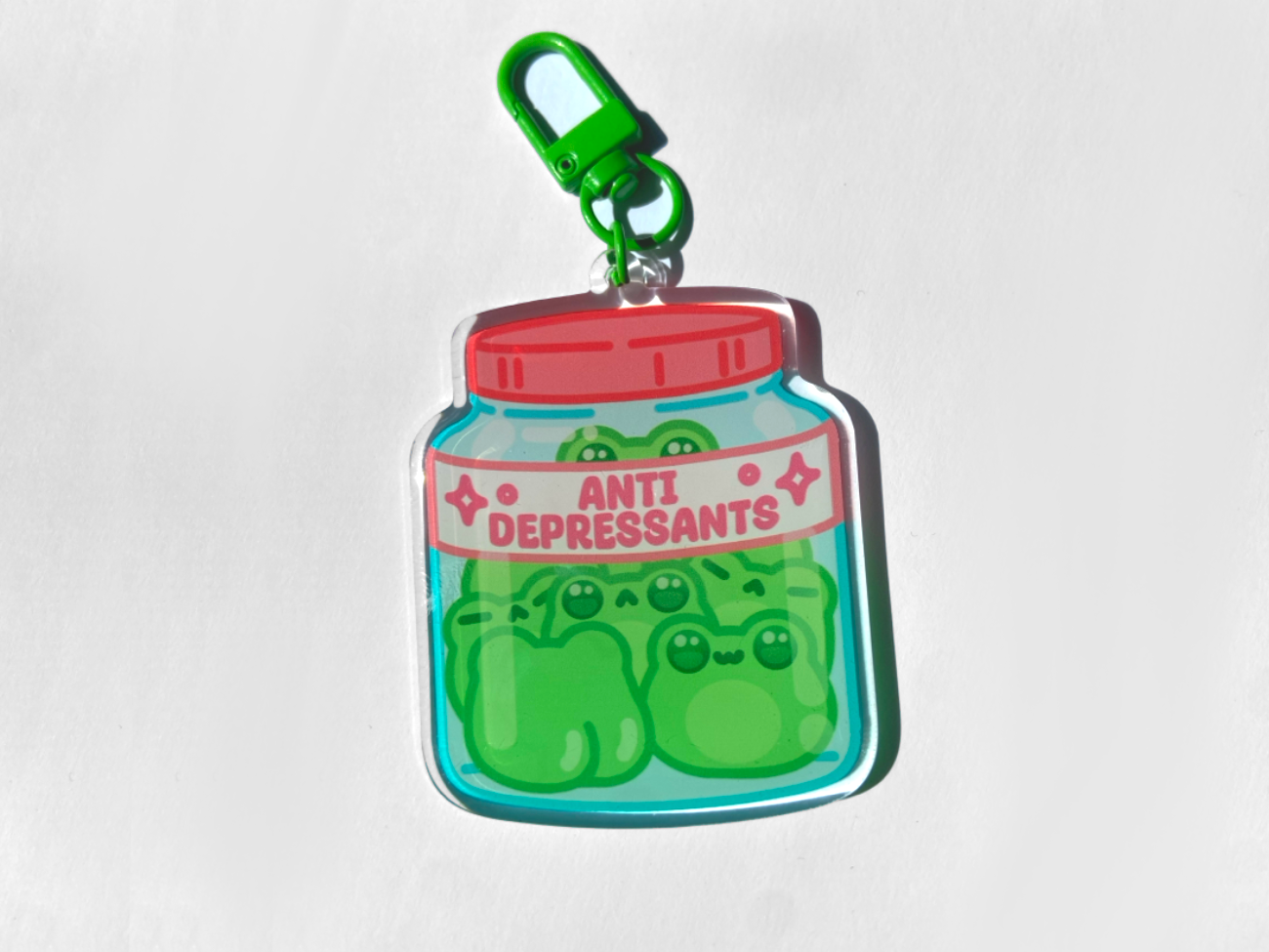 FROG PILL KEYCHAIN