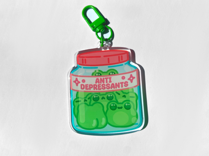 FROG PILL KEYCHAIN