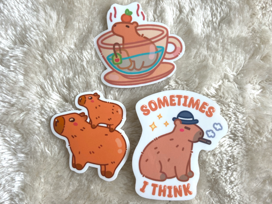 Capybara Sticker Set