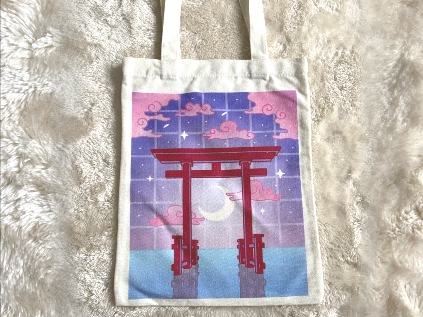 JAPANESE TEMPLE TOTE BAG