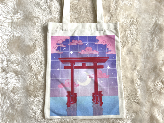 JAPANESE TEMPLE TOTE BAG