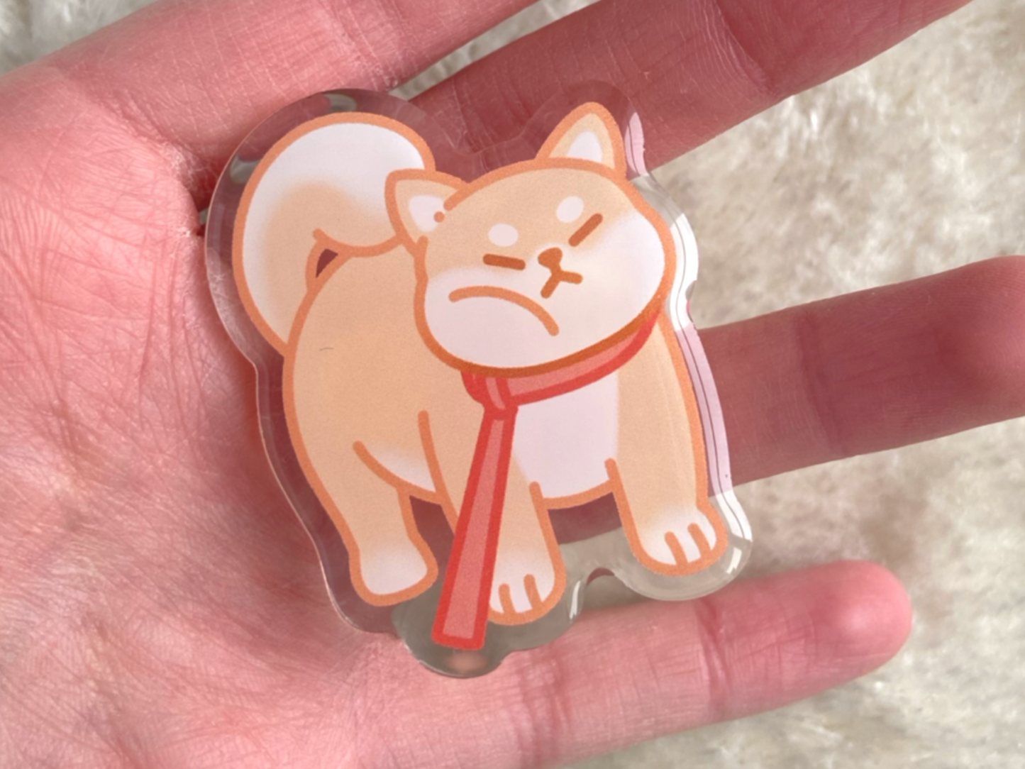 SHIBA INU ACRYLIC PIN