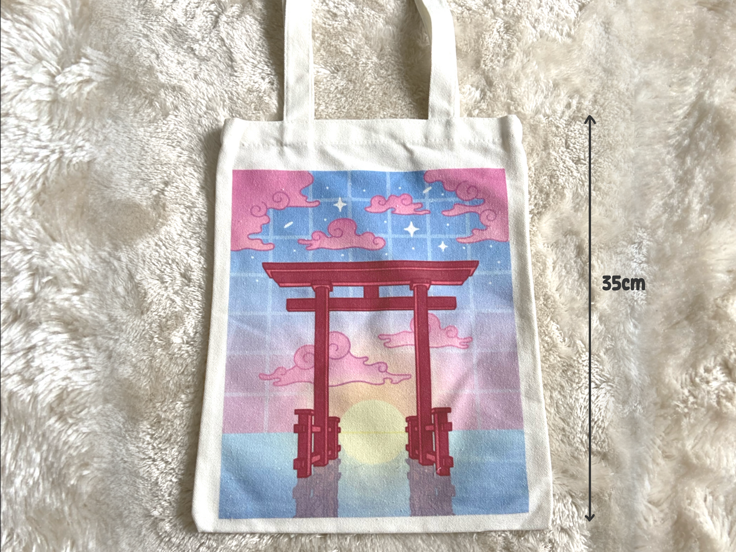 JAPANESE TEMPLE TOTE BAG