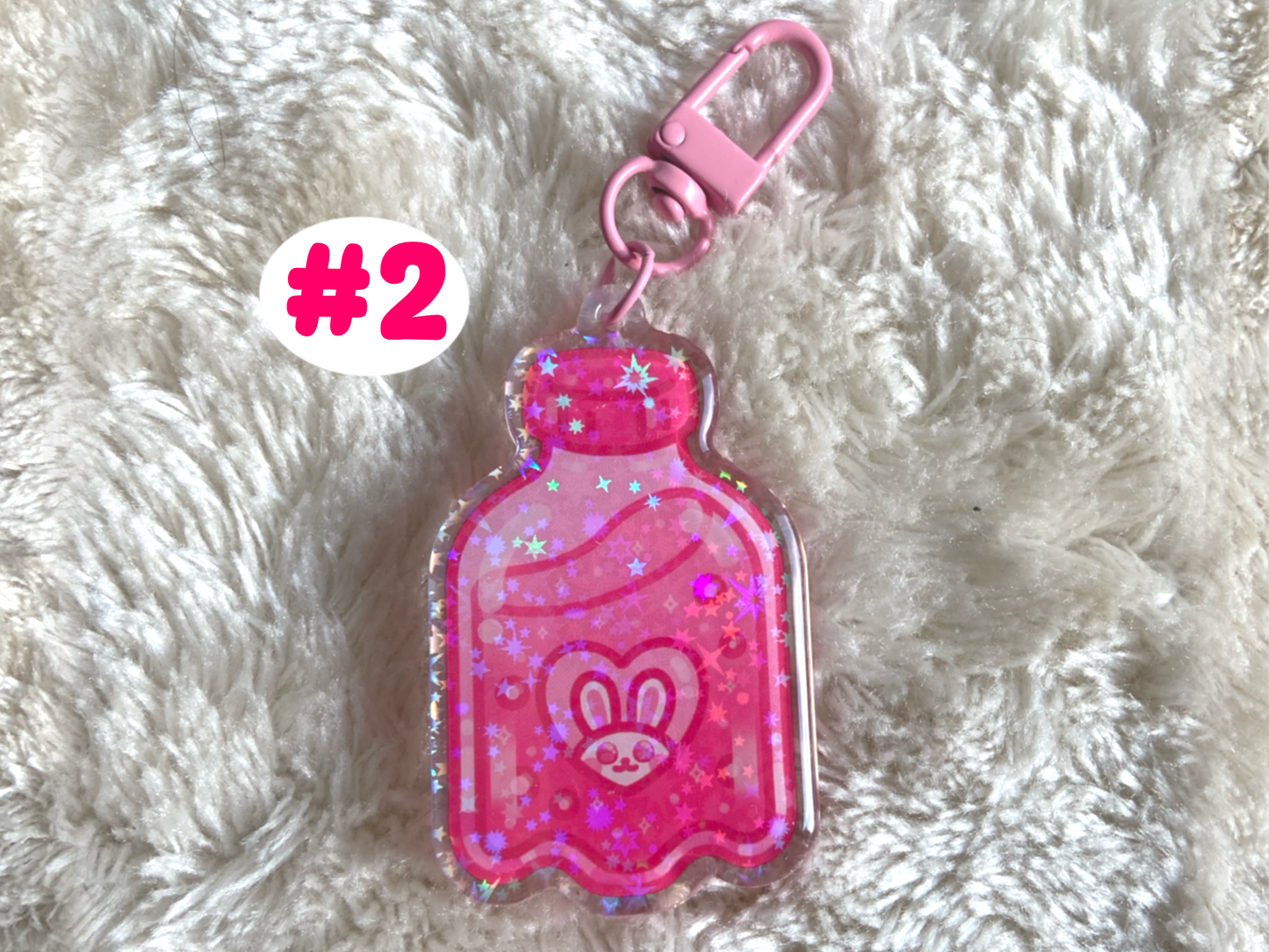 PINK DRINKS KEYCHAINS