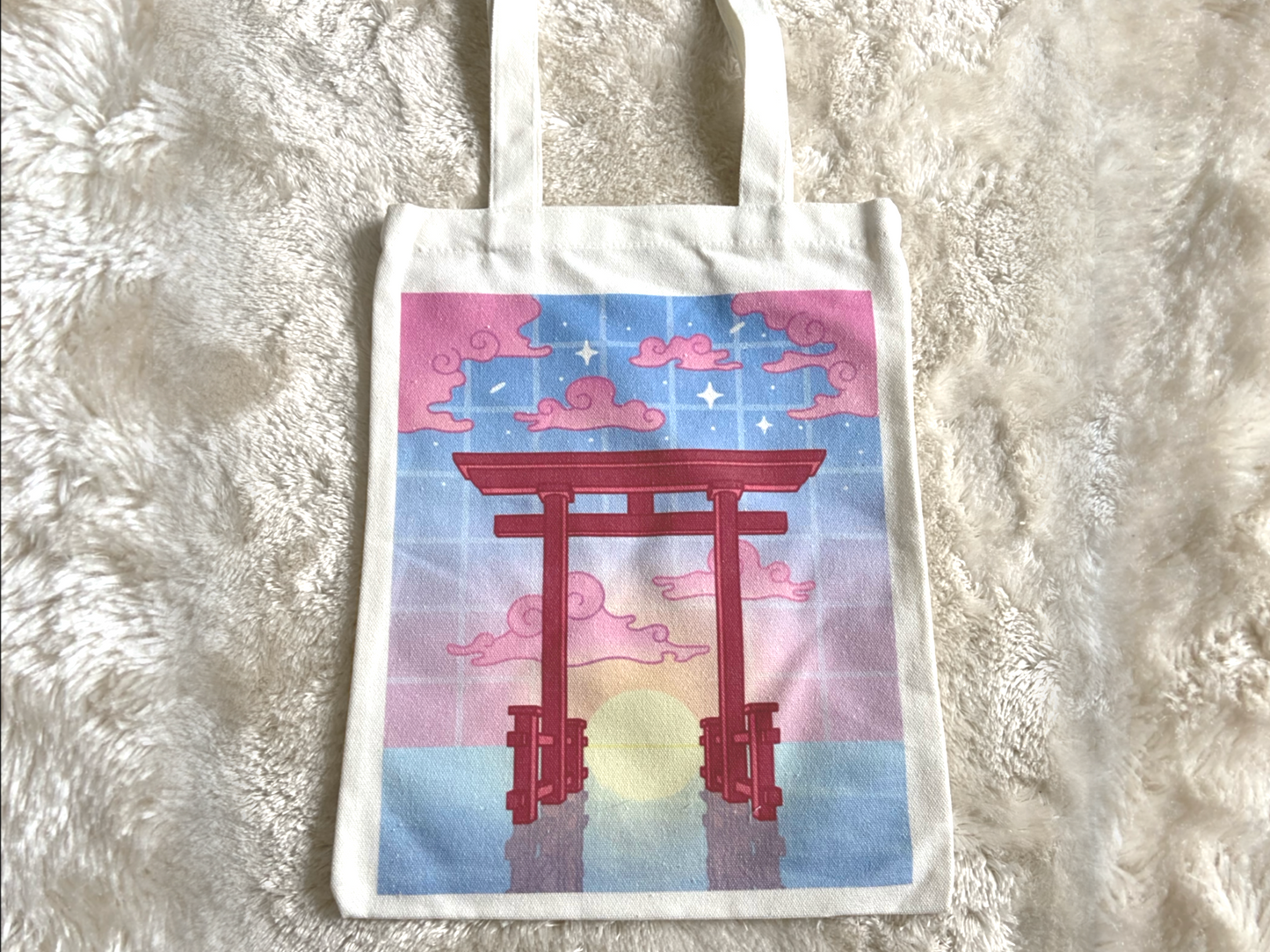 JAPANESE TEMPLE TOTE BAG