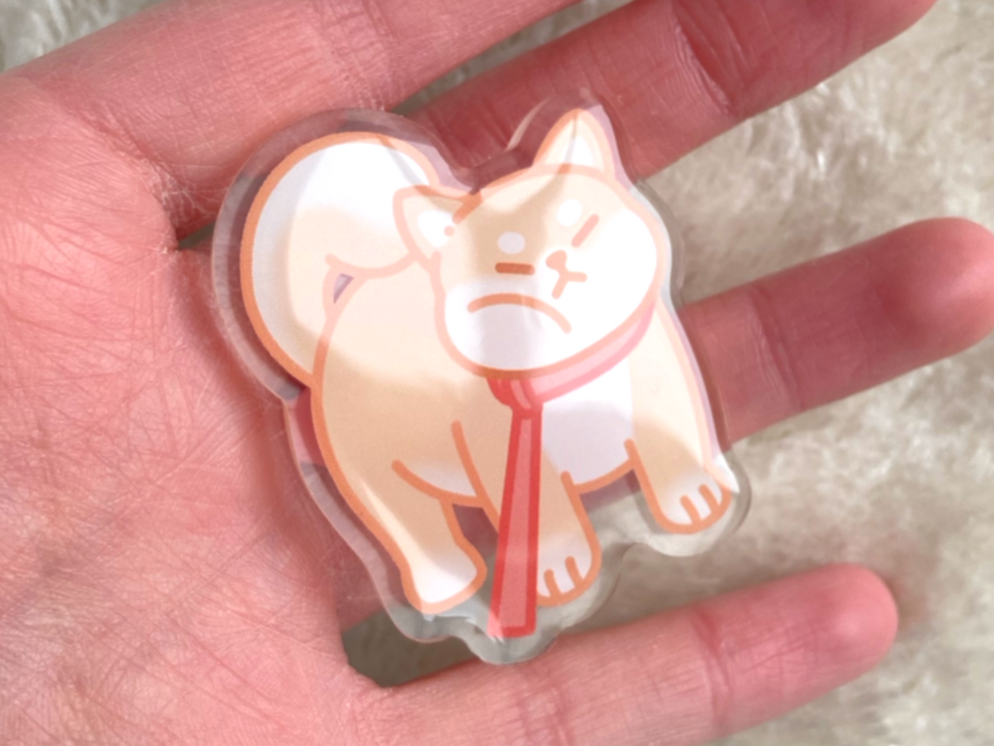 SHIBA INU ACRYLIC PIN