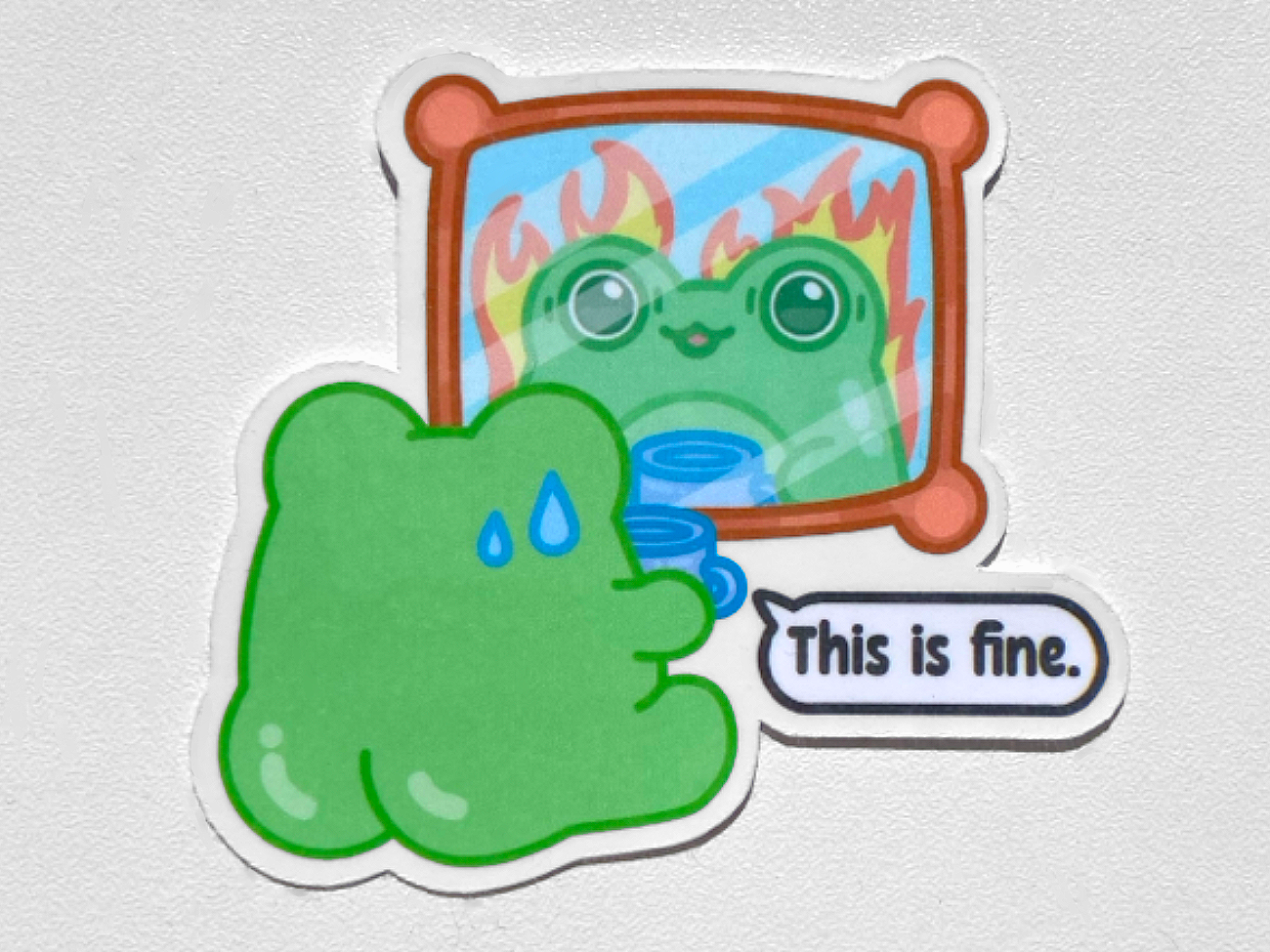 FROG MEME STICKER SET