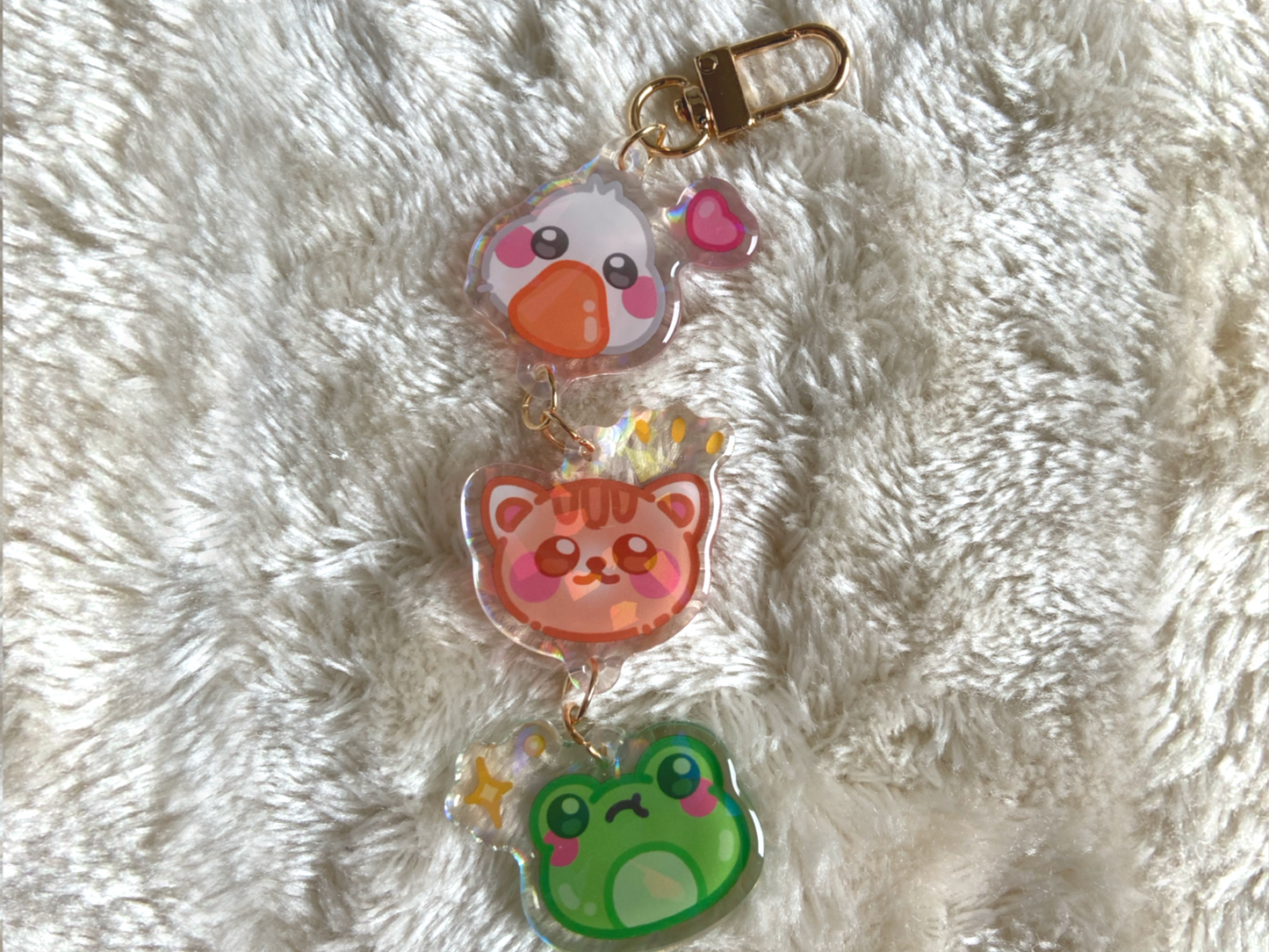 ANIMAL TRIO CONNECTED KEYCHAIN