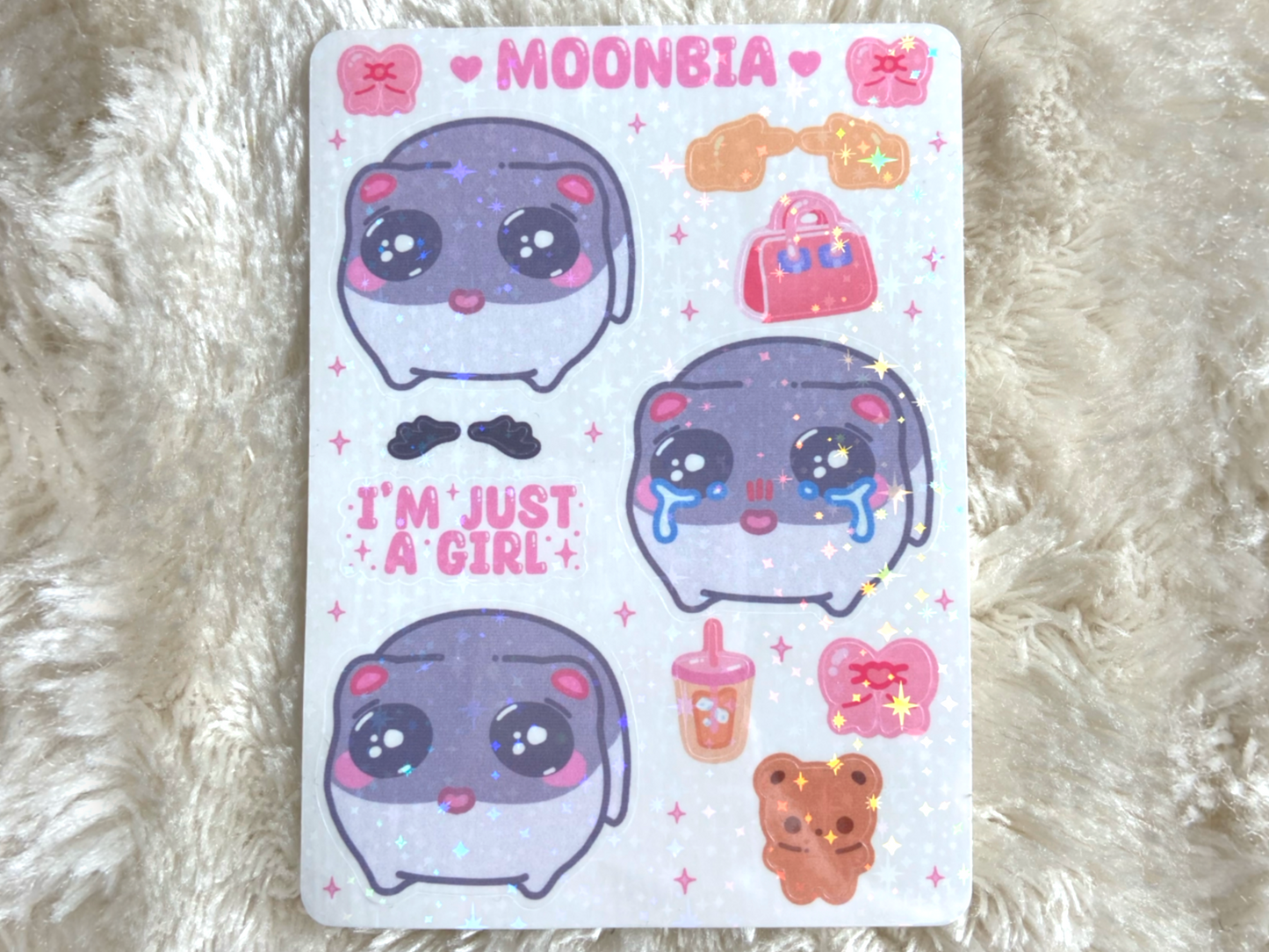 SAD HAMSTER STICKER SHEET