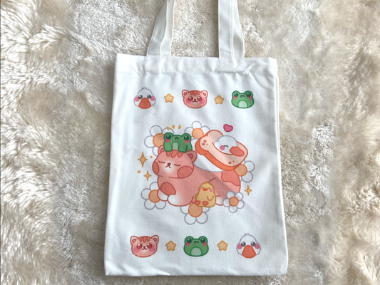 COZY ANIMALS TOTE BAG