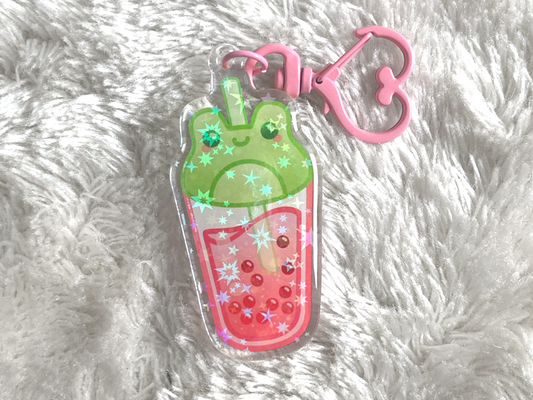 FROG BOBA HOLO KEYCHAIN