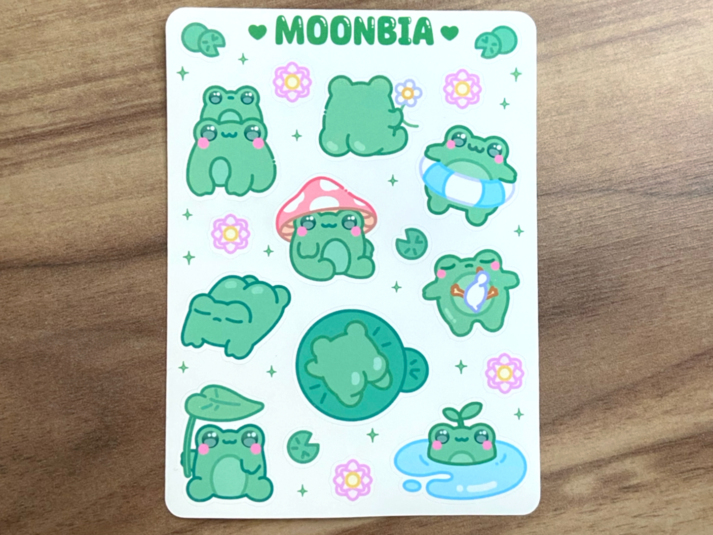 FROGS STICKER SHEET