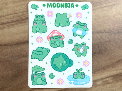 FROGS STICKER SHEET