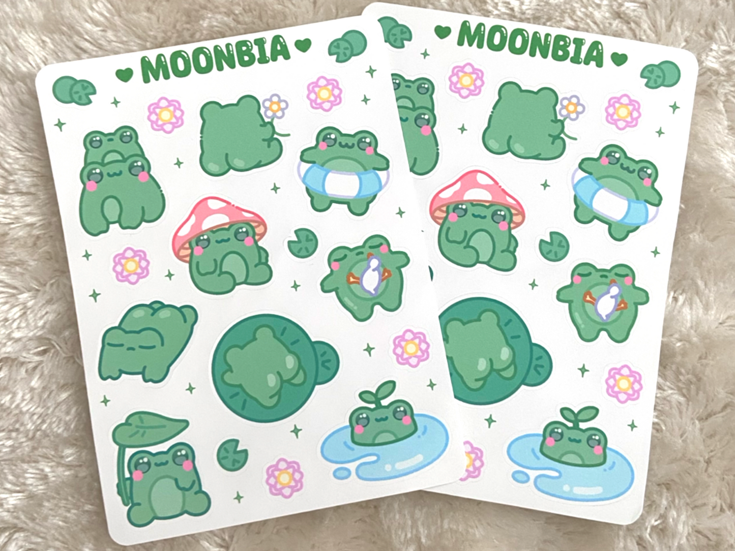 FROGS STICKER SHEET