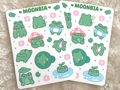 FROGS STICKER SHEET