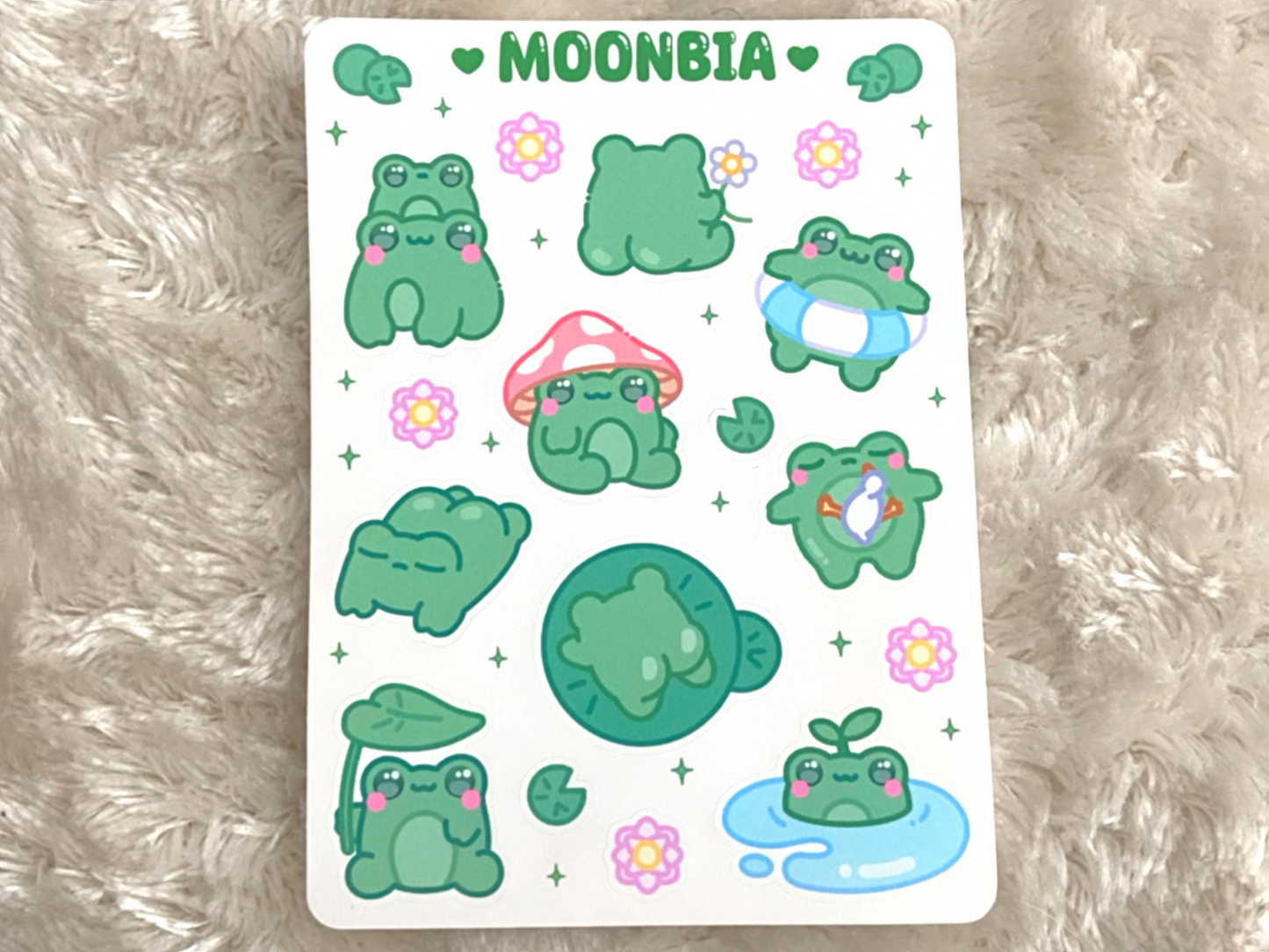 FROGS STICKER SHEET