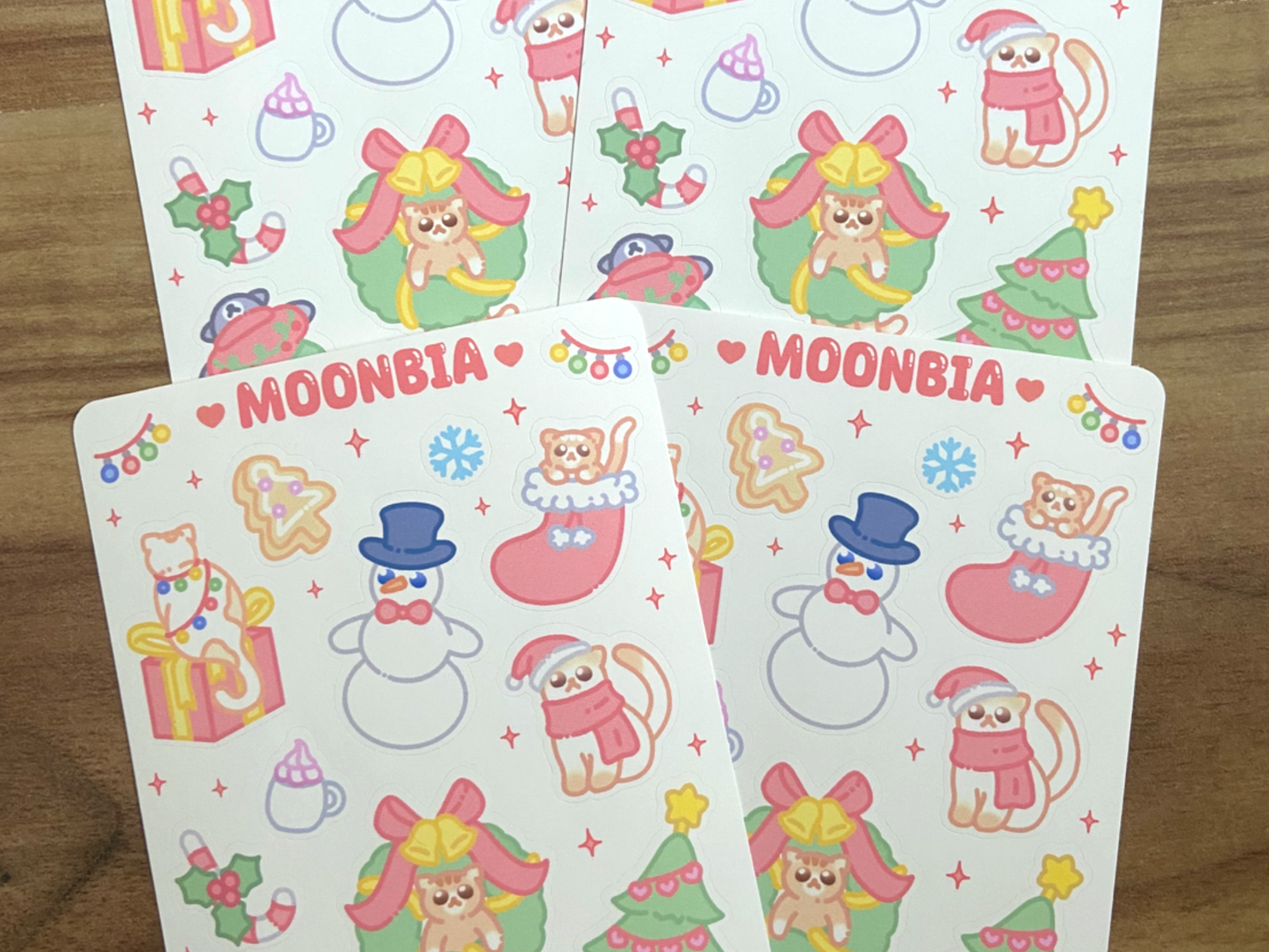 CHRISTMAS KAWAII STICKER SHEET