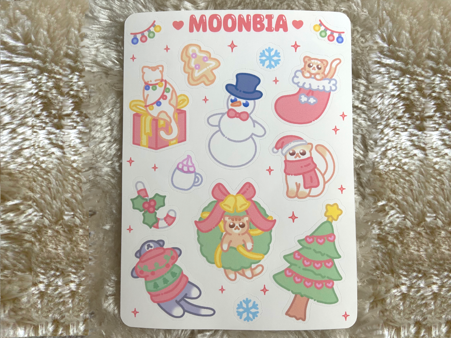 CHRISTMAS KAWAII STICKER SHEET