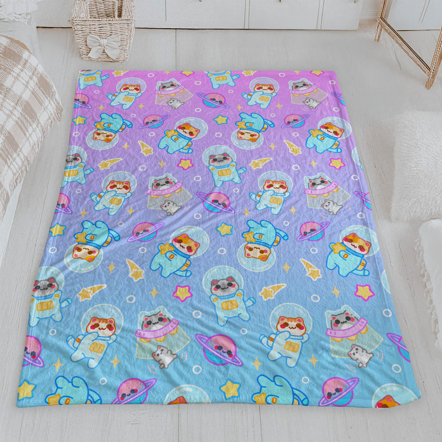 SPACE KITTY BLANKET