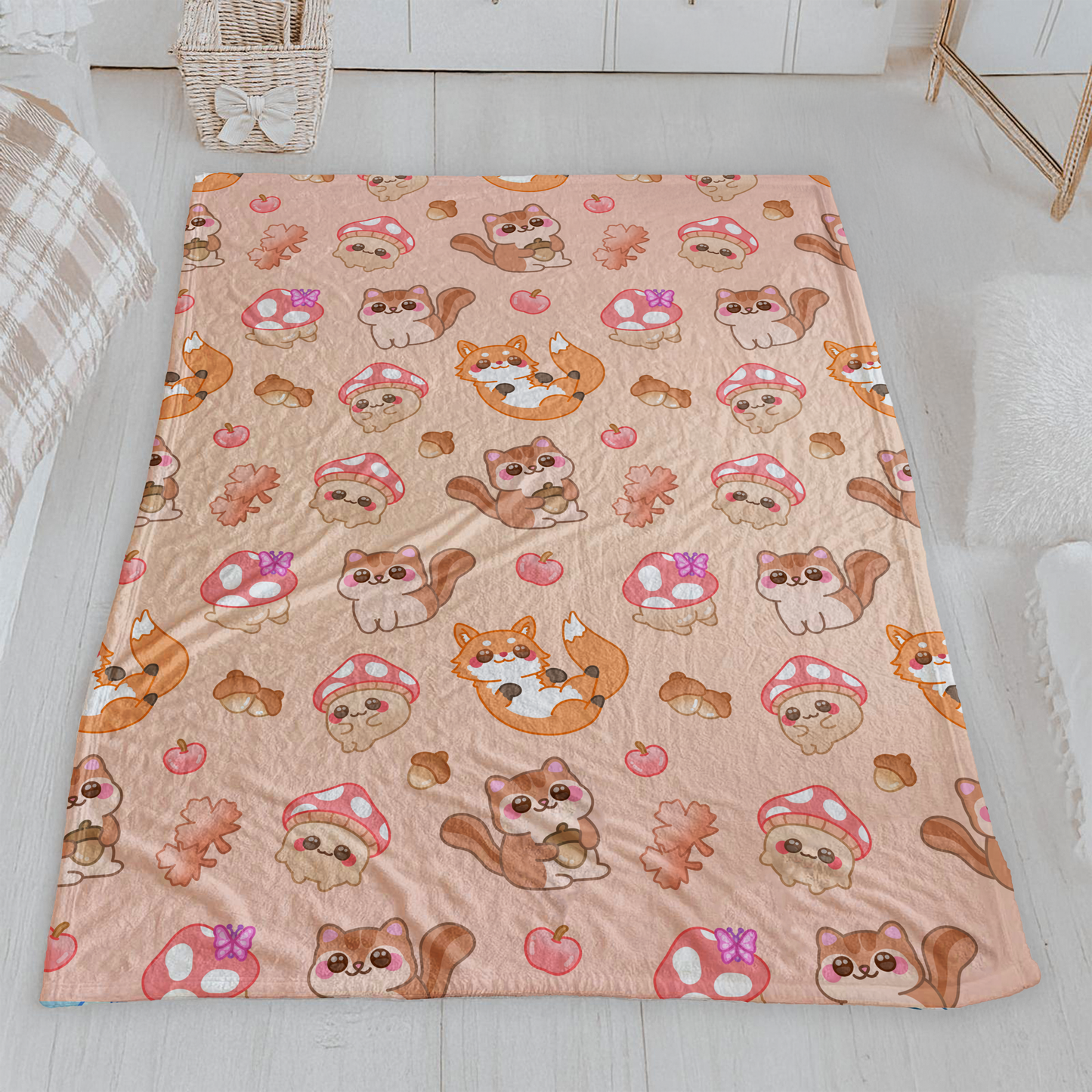 AUTUMN ANIMALS BLANKET