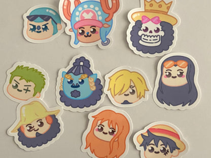 ONE PIECE CHARACTERS - 10 STICKER PACK