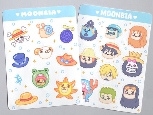 ONE PIECE STICKER SHEET PACK